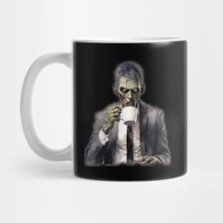 Zombie Drinking Coffee Mug